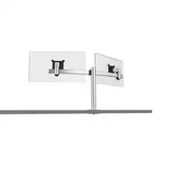 Durable 508623 soporte para monitor 68,6 cm (27") Escritorio Plata