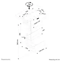 Neomounts CPU-D250BLACK Soporte para CPU - giratorio - máx 30 kg - universal