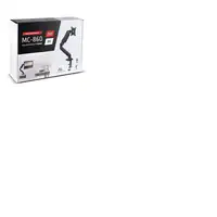 Maclean MC-860 soporte para monitor 68,6 cm (27") Escritorio Negro