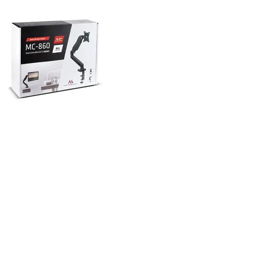 Maclean MC-860 soporte para monitor 68,6 cm (27") Escritorio Negro
