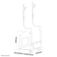 Neomounts CPU-W100BLACK Soporte para CPU - máx 10 kg - universal