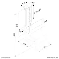 Neomounts CPU-D200BLACK Soporte para CPU - máx 30 kg - universal