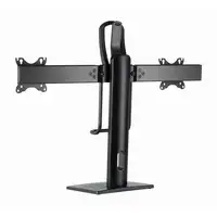 Gembird MS-D2-01 soporte para monitor 68,6 cm (27") Escritorio Negro