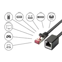 Alcasa 8063VR-030S cable de red Negro 3 m Cat6 S/FTP (S-STP)
