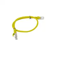 Lanberg PCU5-10CC-0050-Y cable de red Amarillo 0,5 m Cat5e U/UTP (UTP)