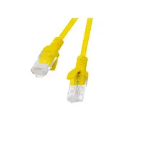 Lanberg PCU5-10CC-0050-Y cable de red Amarillo 0,5 m Cat5e U/UTP (UTP)