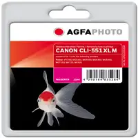 AgfaPhoto APCCLI551XLM cartucho de tinta 1 pieza(s) Rendimiento estándar Magenta