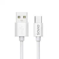 Savio USB cable 2 m USB 2.0 USB A - USB C White CL-168 cable USB 3 m Blanco