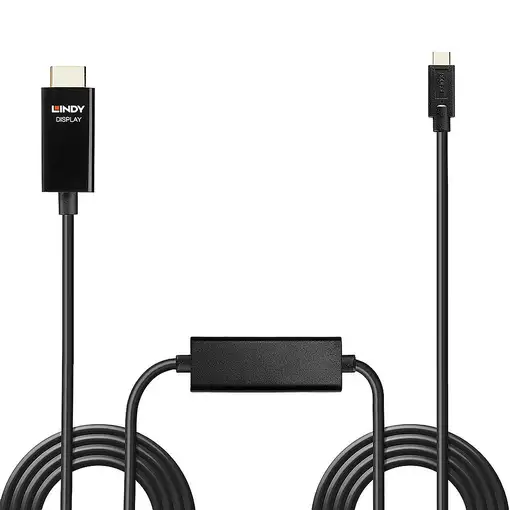 Lindy 43315 adaptador de cable de vídeo 5 m USB Tipo C HDMI tipo A (Estándar) Negr