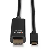 Lindy 43315 adaptador de cable de vídeo 5 m USB Tipo C HDMI tipo A (Estándar) Negr