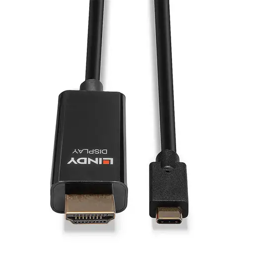 Lindy 43315 adaptador de cable de vídeo 5 m USB Tipo C HDMI tipo A (Estándar) Negr