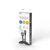 Savio CL-155 cable USB USB 2.0 2 m USB A USB C/Micro-USB B/Lightning Negro