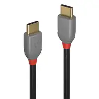 Lindy 36870 cable USB USB 2.0 0,5 m USB C Negro, Gris