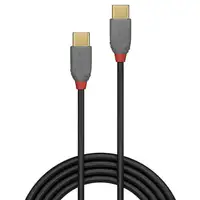 Lindy 36870 cable USB USB 2.0 0,5 m USB C Negro, Gris