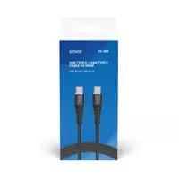 Savio CL-160 cable USB USB 2.0 2 m USB C Negro