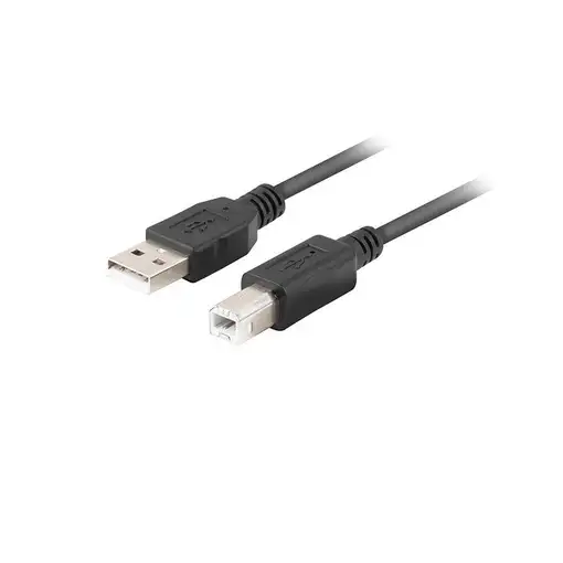 Lanberg CA-USBA-15CU-0010-BK cable USB USB 2.0 1 m USB B Negro