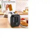 Moulinex LT5S0DE0 tostadora 7 2 rebanada(s) 1200 W Negro, Acero inoxidable