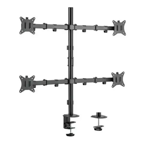 Equip Soporte de escritorio articulado para monitor cuádruple de 17"-32
