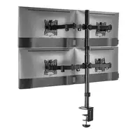Equip Soporte de escritorio articulado para monitor cuádruple de 17"-32