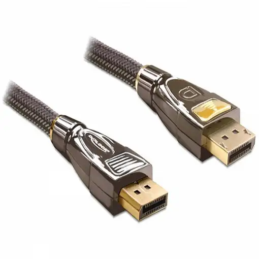 DeLOCK 82771 cable DisplayPort 2 m Negro, Marrón