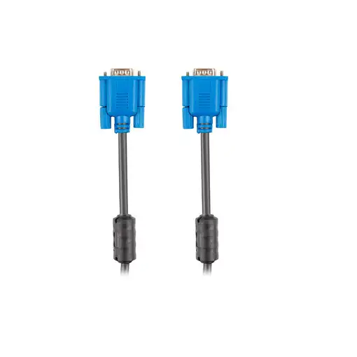 Lanberg CA-VGAC-10CU-0050-BK cable VGA 5 m VGA (D-Sub) Negro, Azul