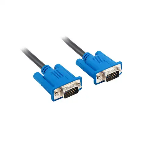 Lanberg CA-VGAC-10CU-0050-BK cable VGA 5 m VGA (D-Sub) Negro, Azul