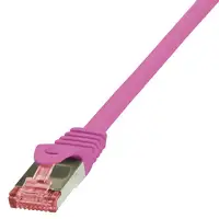 LogiLink Cat.6 S/FTP, 1m cable de red Rosa Cat6 S/FTP (S-STP)