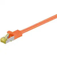 Goobay RJ-45 CAT7 3m cable de red Naranja S/FTP (S-STP)