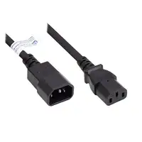 Alcasa P1430-S010 cable de transmisión Negro 1 m C14 acoplador C13 acoplador