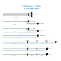TooQ TQAPOLO-750SP unidad de fuente de alimentación 750 W 20+4 pin ATX ATX Negro