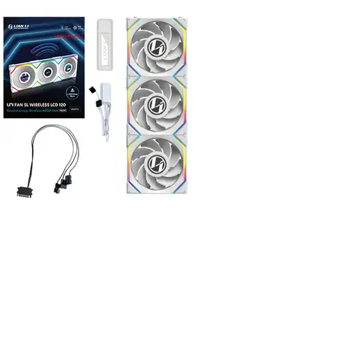 Lian Li UNI FAN SL Wireless LCD 120 Reverse Blade Carcasa del ordenador Ventilador