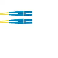 Panduit 1m OS2 LC Duplex Cable de fibra óptica e InfiniBand Azul, Amarillo