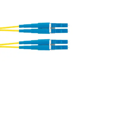 Panduit 1m OS2 LC Duplex Cable de fibra óptica e InfiniBand Azul, Amarillo