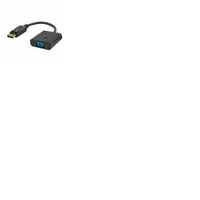 Savio CL-90 adaptador de cable de vídeo 0,2 m DisplayPort VGA (D-Sub) Negro