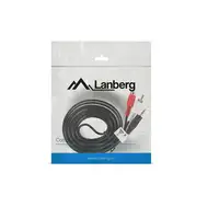 Lanberg CA-MJRC-10CC-0020-BK cable de audio 2 m 3,5mm RCA Negro, Rojo, Blanco