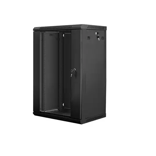 Lanberg WF01-6418-10B armario rack 18U Bastidor de pared Negro