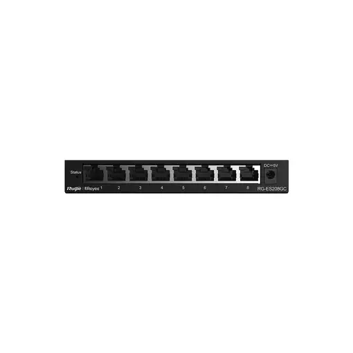 Ruijie Networks RG-ES208GC switch Gestionado L2 Gigabit Ethernet (10/100/1000) Gri