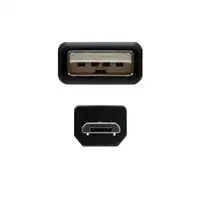 Nanocable CABLE USB 2.0, TIPO A/M-MICRO USB B/M, 0.8 M