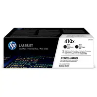 HP Paquete de 2 cartuchos de tóner negro Originales LaserJet 410X de alta capacida