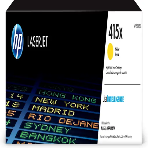 HP Cartucho de tóner Original LaserJet 415X amarillo de alta capacidad