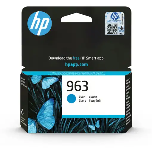 HP Cartucho de tinta Original 963 cian
