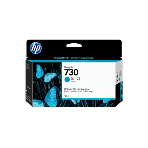 HP Cartucho de tinta DesignJet 730 cian de 130 ml