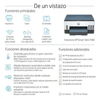 HP Smart Tank 7006 Inalámbrico All-in-One Color Impresora, Impresión a doble cara;