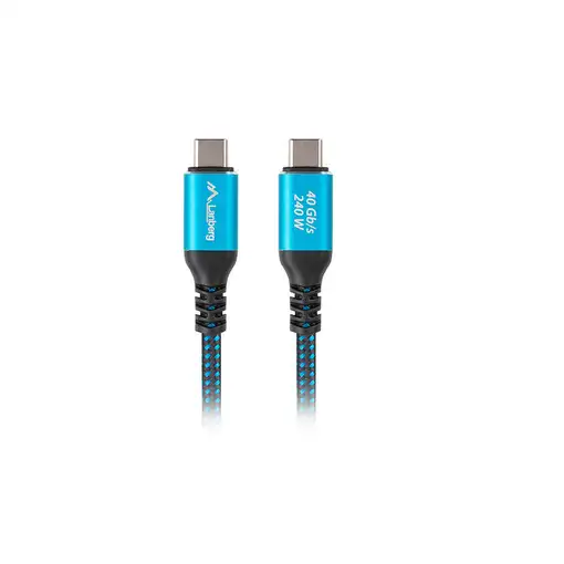 Lanberg CA-CMCM-45CU-0010-BK cable USB USB 3.2 Gen 2 (3.1 Gen 2) 1 m USB C Negro,