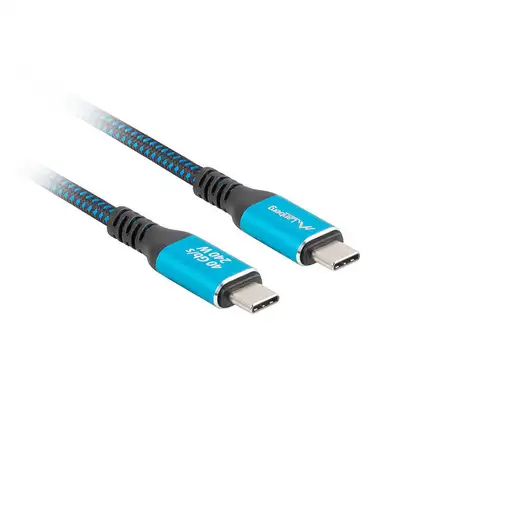 Lanberg CA-CMCM-45CU-0010-BK cable USB USB 3.2 Gen 2 (3.1 Gen 2) 1 m USB C Negro,