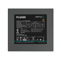 DeepCool PL650D unidad de fuente de alimentación 650 W 20+4 pin ATX ATX Negro