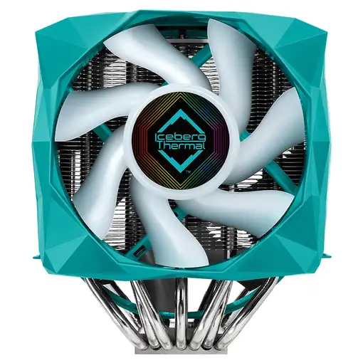 Iceberg Thermal IceSLEET X7 Dual Procesador Enfriador 12 cm Verde azulado 1 pieza(