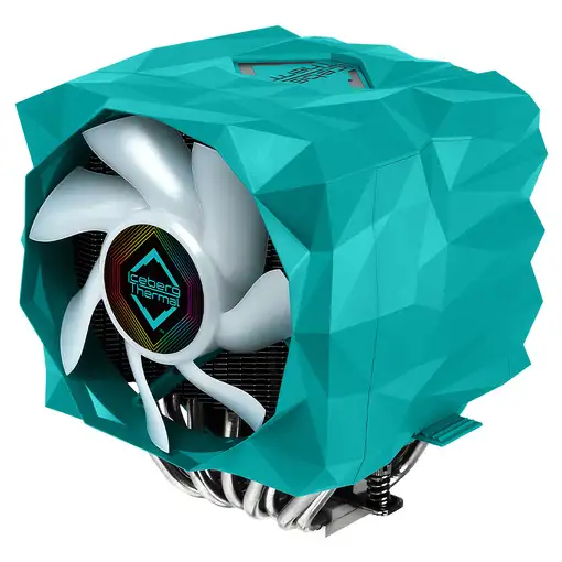 Iceberg Thermal IceSLEET X9 Dual TR Procesador Enfriador 12 cm Verde azulado 1 pie