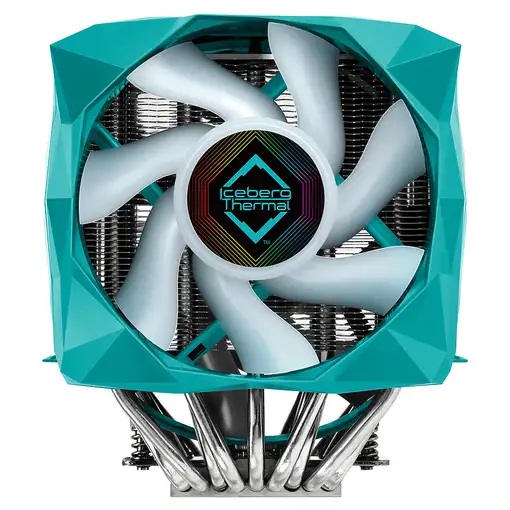 Iceberg Thermal IceSLEET X9 Dual TR Procesador Enfriador 12 cm Verde azulado 1 pie