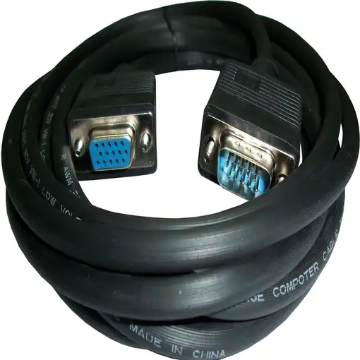 3GO 10m VGA M/FM cable VGA VGA (D-Sub) Negro